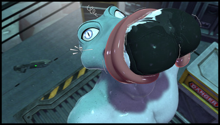 anthro big_butt big_tongue black_border bodily_fluids border butt duo female forced male male/female oral_vore saliva size_difference tongue vore wet wrapping_around kylebobby petruz_(modeler) halo_(series) microsoft xbox_game_studios frog_(petruz) amphibian frog human mammal spartan_(halo) absurd_res hi_res