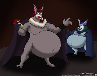 2_toes 3_fingers anthro arm_tuft bat_ears bat_wings belly belly_inflation big_belly big_ears biped black_toe_claws black_toes black_wristband bloated blue_body blue_fur brown_facial_hair brown_goatee brown_hair brown_nose brown_wings calf_tuft cheek_tuft claws copyright_notice copyright_symbol digitigrade duo edible_mushroom elbow_tuft facial_hair facial_tuft fangs feet finger_claws fingers food forearm_tuft forearms fungus fur gluttony goatee green_body green_eyes green_fur green_scales grey_body grey_fur grey_wings hair holding_mushroom huge_belly humanoid_heel inflated_belly inflation leaf_nose leg_tuft male membrane_(anatomy) membranous_wings moobs morbidly_obese morbidly_obese_anthro morbidly_obese_male multicolored_body multicolored_fur musclegut muscular muscular_anthro muscular_male mushroom navel neck_tuft notched_ear nude obese obese_anthro obese_male open_mouth overweight overweight_anthro overweight_male pawpads pecs pink_inner_ear plantigrade pointy_ears purple_facial_hair purple_goatee purple_hair purple_inner_ear scales shadow standing surprised symbol tan_body tan_fur teeth text thick_calves toes tuft two_tone_body two_tone_fur weight_gain winged_arms wings k9manx90_(artist) silverwing_(series) goth_(character) throbb_(silverwing) bat mammal 2022 artist_name colored copyright_name dated digital_drawing_(artwork) digital_media_(artwork) english_text shaded signature