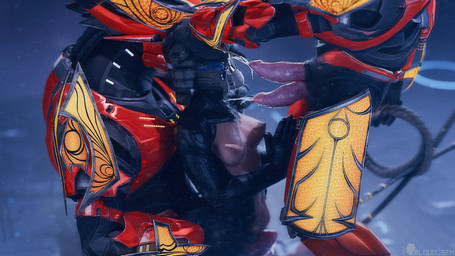 2_penises abdominal_bulge animal_genitalia animal_penis bodily_fluids breasts clothed clothed_sex clothing cum cum_on_face cumshot ejaculation exposed_breasts faceless_character faceless_female faceless_human female female_human female_penetrated full_armor genital_fluids genitals group hands_together head_grab hemipenes holding_object holding_whip human_penetrated interspecies kneeling kneeling_bodyguard_position kneeling_sex light_body light_skin male male/female male_penetrating male_penetrating_female male_penetrating_human mmf_threesome multi_genitalia multi_penis navel nipples partially_clothed penetration penis pink_penis praying sex thigh_sex trio whip xenophilia silent_sfm halo_(series) microsoft xbox_game_studios alien human mammal sangheili spartan_(halo) 16:9 hi_res widescreen