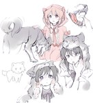 bodily_fluids clothed clothing duo female feral open_mouth saliva sharp_teeth teeth kuro_chromium fairy_tales little_red_riding_hood_(copyright) mythology puella_magi puella_magi_madoka_magica homura_akemi madoka_kaname canid canine human mammal mythological_canine mythological_creature were werecanid werecanine werewolf hi_res