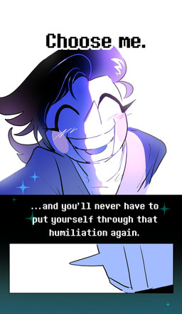 blush clothing dialogue duo electronics for_a_head hair not_furry open_mouth screen screen_face simple_background teeth television text spmtnlove deltarune undertale_(series) spamton_g._spamton tenna_(deltarune) addison_(deltarune) object_head screen_head tv_head comic digital_media_(artwork) english_text hi_res