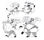 after_vore ambiguous_gender anthro armor belly big_belly big_bulge big_butt blaster bulge butt butt_expansion clothing detailed_bulge dialogue digestion digestion_noises duo expansion gloves handwear headgear helmet legwear male male_anthro male_focus male_pred moobs navel nipples solo_focus speech_bubble struggling struggling_prey swallowing text thick_thighs visor vore weight_gain wide_hips darkcresentskymin cheetah felid feline mammal english_text hi_res