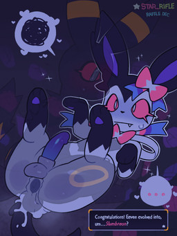 3_toes anal anal_penetration animal_genitalia balls black_body black_fur blue_penis bodily_fluids brown_body brown_fur butt cum cum_in_ass cum_inside duo ellipsis evolution_(transformation) evolution_through_sex feet feral feral_on_feral feral_penetrated feral_penetrating feral_penetrating_feral fur fusion genital_fluids genitals imagination male male/male markings night penetration penis pokemon_fusion red_sclera sex sheath surprised sweat tail text toes tongue tongue_out transformation white_balls white_sheath x-ray_view yellow_markings star_rifle nintendo pokemon eeveelution generation_2_pokemon generation_6_pokemon pokemon_(species) sylveon umbreon 3:4 english_text hi_res
