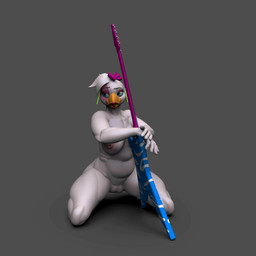 anthro areola beak blue_eyes breasts butt electric_guitar exposure_variation feet female fingers genitals guitar musical_instrument nipples nude plucked_string_instrument simple_background solo string_instrument vulva bambookat five_nights_at_freddy's five_nights_at_freddy's:_security_breach scottgames steel_wool_studios glamrock_chica avian bird chicken galliform phasianid 1:1 2023 3d_(artwork) 3d_animation animated digital_media_(artwork) hi_res huge_filesize no_sound short_playtime turntable_(animation) video