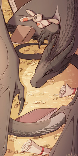 4_horns ambiguous_feral ambiguous_gender back_spines big_wings black_horn black_markings book bookmark_design claws coin countershade_scales countershade_torso countershading crossed_legs eyes_closed feral fingerless_(marking) front_view gold_(metal) gold_coin grey_body grey_countershading grey_scales high-angle_view horn hug hugging_object hugging_plushie leg_spines long_tail lying markings membrane_(anatomy) membranous_wings multi_horn neck_spines on_front plushie ridged_horn scales scroll sleeping solo spines spread_wings tail tail_markings tail_spines text treasure_hoard wing_claws wings lizet mythology lizet_(character) dragon gilded_dragon inanimate_object mythological_creature mythological_scalie scalie 1:3 2023 artist_name dated digital_media_(artwork) hi_res shaded female_(lore)