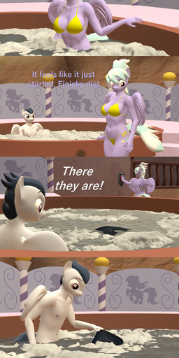 aged_up almost_caught anthro bikini blush breasts bubble clothed clothed/nude clothing discarded_swimwear duo exhibitionism female hot_tub male navel nipples nude nude_anthro partially_submerged suds swimwear two-piece_swimsuit water wings yellow_bikini yellow_clothing yellow_swimwear papadragon69 friendship_is_magic hasbro my_little_pony mythology cloud_chaser_(mlp) rumble_(mlp) equid equine horse mammal mythological_creature mythological_equine pegasus pony 3d_(artwork) absurd_res comic digital_media_(artwork) hi_res source_filmmaker_(artwork)