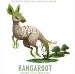 ambiguous_gender anthro eyes_closed grass grey_body humor leaf moss plant pun shrub simple_background solo tan_body text tree tree_bark visual_pun white_background piper_thibodeau kangaroo macropod mammal marsupial 2020 digital_media_(artwork) digital_painting_(artwork) english_text url