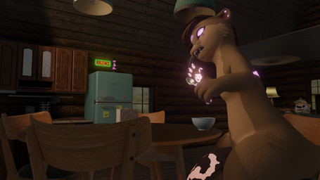 animal_genitalia animal_penis anthro confusion duo equine_genitalia equine_penis excited furniture genitals glowing glowing_eyes glowing_genitalia glowing_markings growing growth kitchen lamp male male/male markings penis greysonn_silver_(artist) d.otter greysonn_silver pshelly awtter mammal mustelid otter 16:9 3d_(artwork) 4k absurd_res digital_media_(artwork) hi_res huge_filesize widescreen