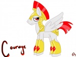 feathered_wings feathers feral male quadruped red_eyes simple_background solo tail text white_background white_body white_feathers wings dr_emery friendship_is_magic hasbro my_little_pony mythology captain_courage pegasi_guard_(mlp) royal_guard_(mlp) equid equine mammal mythological_creature mythological_equine pegasus 4:3 english_text