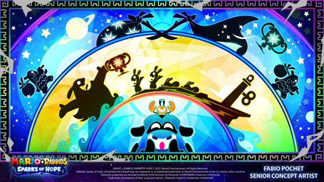 ambiguous_anthro ambiguous_feral ambiguous_gender anthro award beard bindle black_body black_border black_bottomwear black_clothing black_fur black_hair black_pants black_teeth black_tongue blue_beard blue_eyebrows blue_facial_hair blue_hair blue_line_art blue_sky border bottomwear clothed clothed_anthro clothed_male clothing cloud copyright_symbol eyebrows facial_hair feral fur group hair happy holding_bindle holding_object larger_anthro larger_male light lighthouse long_beard long_ears looking_at_viewer lying male male_anthro mitten_hands nose_bubble noseless on_front open_mouth open_smile orange_body pants pincers pink_tongue planet sea side_view simple_background size_difference sky smaller_ambiguous smaller_feral smile smiling_at_another smiling_at_each_other smiling_at_viewer star starry_sky symbol teeth text thick_eyebrows title tongue toothy_grin trophy unibrow walking water worship year yellow_line_art yellow_sky fabio_pochet mario_bros mario_plus_rabbids_sparks_of_hope nintendo raving_rabbids rayman_(series) ubisoft augie_(mario_plus_rabbids) arthropod crustacean decapod hermit_crab lagomorph malacostracan mammal rabbid 16:9 2022 4k absurd_res artist_name colored colored_line_art crossover digital_drawing_(artwork) digital_media_(artwork) english_description english_text hi_res lighting multiple_images official_art widescreen