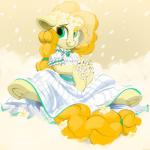 clothed clothing female feral flower hair hooves long_hair plant smile solo underhoof dimfann friendship_is_magic hasbro my_little_pony pear_butter_(mlp) earth_pony equid equine horse mammal pony 1:1 2018 absurd_res digital_media_(artwork) hi_res