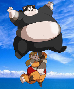 anthro blonde_hair bottomwear breasts brown_body brown_fur brown_hair clothing duo female footwear fur hair inflated_belly inflation male multicolored_body multicolored_fur navel obese obese_anthro obese_female orange_body orange_fur overweight overweight_anthro overweight_female pants shirt shoes skirt thick_thighs topwear two_tone_body two_tone_fur xxsparcoxx michelle_(xxsparcoxx) wildert_(xxsparcoxx) canid canine canis fox mammal wolf 2015 digital_media_(artwork) hi_res