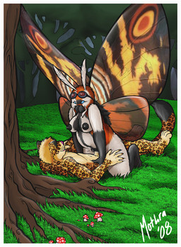 antennae_(anatomy) anthro anthro_on_anthro anthro_penetrated anthro_penetrating anthro_penetrating_anthro anthrofied areola belly big_wings biped black_areola black_body black_fur black_nipples blue_eyes border breasts cowgirl_position dark_areola dark_nipples detailed_background duo erection eyewear eyewear_on_head eyewear_only female female_on_top female_penetrated fly_agaric from_front_position fungus fur genitals goggles goggles_on_head goggles_only grass grey_body grey_fur hand_on_leg hand_on_thigh interspecies leopard_spots male male/female male_on_bottom male_penetrating male_penetrating_female mushroom nipples non-mammal_breasts nude on_bottom on_ground on_top orange_body orange_fur penetration penile penile_penetration penis penis_in_vagina plant sex slightly_chubby spots tree vaginal vaginal_penetration vulva white_body white_border white_fur wings mothra_(artist) mothra_(series) toho mothra arthropod felid insect jaguar kaiju lepidopteran mammal moth pantherine 2008 signature