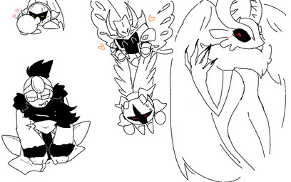 1_eye 2_horns ^_^ ambiguous_gender anthro antlers armor black_body black_fingernails black_hair black_nails black_sclera bodily_fluids carrying_another chest_tuft clothed clothing colored_nails duo eyes_closed feathered_wings feathers fingernails glowing glowing_eyes hair head_wings heart_symbol holding_another horn hug huge_wings insect_wings kerchief lepidopteran_wings male mask membrane_(anatomy) membranous_wings mouthless nails neck_tuft neckerchief neckwear pupils red_pupils simple_background sitting smile smirk solo sweat sweatdrop tuft unusual_wing_placement wearing_mask white_background white_pupils wing_grab wings ne_(pixiv) kirby_(series) kirby_and_the_amazing_mirror kirby_and_the_forgotten_land nintendo chaos_elfilis dark_matter_swordsman dark_meta_knight galacta_knight morpho_knight shadow_dedede shadow_kirby alien arthropod avian bird butterfly chinchilla chinchillid dark_matter_(kirby) insect lepidopteran mammal penguin rodent starling_(kirby) waddling_head 2023 black_and_white digital_drawing_(artwork) digital_media_(artwork) monochrome multiple_images sketch male_(lore)