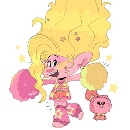 3_toes ambiguous_gender black_eyebrows black_eyes blonde_hair blush_(makeup) bottomwear bra brown_mouth cheerleader cheerleader_outfit closed_smile clothed clothed_female clothed_humanoid clothing duo eyebrows eyelashes feet female feral fishnet_tank_top fully_clothed fully_clothed_female fully_clothed_humanoid fur furrowed_eyebrows hair holding_pom_poms humanoid_pointy_ears larger_female larger_humanoid leg_warmers legwear lips mouth_closed on_one_leg open_mouth open_smile pink_body pink_bottomwear pink_bra pink_clothing pink_fur pink_leg_warmers pink_nose pink_skin pink_skirt pink_underwear pointy_ears pom_poms pose princess quadruped royalty simple_background size_difference skirt smaller_ambiguous smaller_feral smile smiling_at_viewer standing star_(shape) star_ear_ring teeth text toes translucent translucent_bottomwear translucent_clothing translucent_skirt underwear wavy_hair white_background yellow_bow yellow_clothing yellow_legs yellow_lips yellow_underwear wolflly10 dreamworks trolls_(dreamworks) viva_(trolls) humanoid troll_(mythology) troll_(trolls) unknown_species 1:1 2024 artist_name colored digital_drawing_(artwork) digital_media_(artwork) hi_res shaded spanish_description
