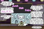 anthro ask_blog bartender canid canine comic comic_panel english_text felix_a_fox fennec_fox fox greeting male mammal text true_fox wintersgardencomic