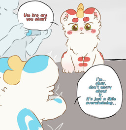 ambiguous_gender anal anal_fingering blue_body blue_fur curious dialogue faceless_character feral fingering fur green_eyes group horn looking_at_another lying non-euclidean_sex paws penetrable_sex_toy red_body red_cheeks red_fur round_ears sex sex_toy simple_coloring sitting speech_bubble teeth text trio white_body white_fur izih asian_mythology fabulous_beasts fenz_(studio) mythology bixie_(fabulous_beasts) tianlu_(fabulous_beasts) human mammal mythological_creature pixiu colored comic english_text hi_res brother_(lore) brothers_(lore) sibling_(lore)