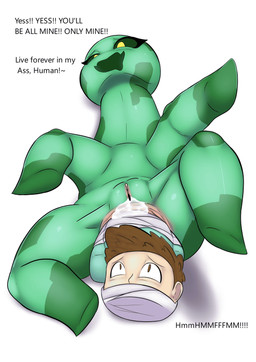 anal anal_vore female female_pred male male_prey sound_effects text vore poisonsneksoffie microsoft minecraft mojang xbox_game_studios creeper_(minecraft) human mammal english_text hi_res
