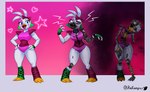 80's_theme 80s_clothing 80s_hair accessory alternative_fashion anthro beak blue_eyes bow_ribbon cheese clothing dairy_products female food glamrock hair_accessory hair_bow hair_ribbon leotard machine ribbons solo white_body e4hargus five_nights_at_freddy's five_nights_at_freddy's:_security_breach five_nights_at_freddy's:_security_breach_ruin scottgames steel_wool_studios glamrock_chica ruined_glamrock_chica shattered_glamrock_chica animatronic avian bird chicken galliform gallus_(genus) phasianid robot 2023 absurd_res digital_media_(artwork) hi_res