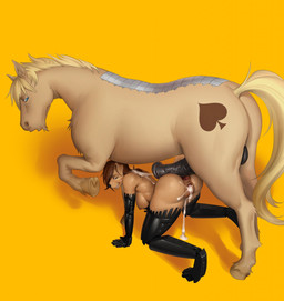 4_artificial_limbs after_sex all_fours animal_genitalia animal_penis anthro anthro_on_feral anus arm_warmers armwear ass_to_pussy balls bestiality big_penis bodily_fluids breasts butt clothing cum cum_drip cum_from_vagina cum_in_vagina cum_inside cum_on_back cybernetic_arm cybernetic_leg cybernetic_limb cybernetics disability dripping duo ejaculation equine_genitalia equine_penis erection female female_on_feral feral gaping gaping_anus gaping_vagina genital_fluids genitals hot_dogging leaking_cum legwear looking_back machine male male/female male_on_anthro markings nipples penis prosthetic prosthetic_arm prosthetic_leg prosthetic_limb sex smile spades_(suit) suit_symbol thick_thighs thigh_highs vein vulva wide_hips fuzzies4you canid canine cyborg equid equine horse mammal hi_res