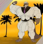 abs anthro biceps big_biceps big_bulge big_muscles big_pecs bulge clothed clothing detailed_bulge flexing fluffy fluffy_tail hat headgear headwear huge_bulge huge_muscles huge_pecs hyper hyper_biceps hyper_bulge hyper_muscles hyper_pecs male muscular muscular_anthro muscular_arms muscular_male narrowed_eyes necktie nipple_outline nipples pecs solo suit tail topwear hehdgd dreamworks the_bad_guys mr._wolf_(the_bad_guys) canid canine canis mammal wolf hi_res