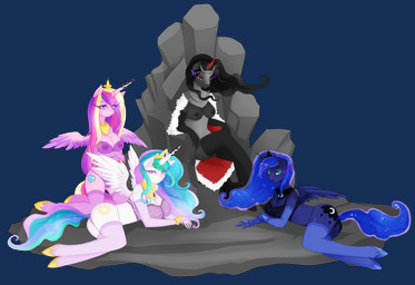 anthro anthrofied armor black_hair blue_eyes bra breasts chair clothing crossgender crown cutie_mark dress eye_mist feathered_wings feathers female furniture gold_(metal) group hair harem harem_outfit headgear horn jewelry mtf_crossgender multicolored_hair necklace nipples purple_eyes red_eyes simple_background slave sparkles throne transparent_background underwear wings cyahna friendship_is_magic hasbro my_little_pony mythology king_sombra_(mlp) princess_cadance_(mlp) princess_celestia_(mlp) princess_luna_(mlp) equid equine mammal mythological_creature mythological_equine unicorn winged_unicorn 2013 alpha_channel hi_res
