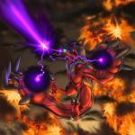 2014 amazing ambiguous_gender barefoot beam black_body blue_eyes chest_tuft claws explosion feral fire fur glowing glowing_eyes horn legendary_pokémon mykiio nintendo nude pokémon red_body sharp_claws toe_claws tuft video_games wings yveltal
Rating: Safe
Score: 5
User: Finchmaster
Date: February 04, 2014