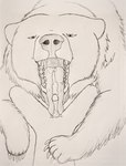 ambiguous_feral ambiguous_gender anthro anthro_on_feral bear bestiality bodily_fluids brown_bear claws comic cum cum_in_mouth cum_inside cumshot cumshot_in_mouth dominant dominant_ambiguous dominant_feral duo ejaculation fellatio feral first_person_view forced genital_fluids genitals graphite_(artwork) grizzly_bear hgythshs hi_res humanoid_genitalia humanoid_penis larger_ambiguous larger_feral licking male male_on_feral male_pov mammal monochrome mouth_shot nude open_mouth oral oversized_fellatio oversized_oral penile penis penis_lick penis_on_tongue presenting_mouth reverse_forced_oral saliva saliva_on_penis saliva_on_tongue saliva_string sex size_difference size_play smaller_male submissive submissive_male teeth tongue tongue_out tongue_taco traditional_media_(artwork) ursine