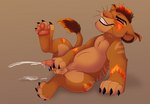 balls bodily_fluids cum ejaculation feral genital_fluids genitals male masturbation orgasm penis solo young young_feral hailberry disney the_lion_king eos_(tigerriser) fan_character felid lion mammal pantherine 2021 absurd_res hi_res