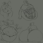 4_toes 5_fingers abdominal_bulge after_vore anthro anthro_pred anthro_prey areola back_boob barely_visible_genitalia barely_visible_pussy beak belly big_areola big_belly big_breasts big_butt big_nipples biped blush bodily_fluids bodily_noises bottomwear breasts bubble butt cleavage clenched_teeth clothed clothing curved_text death deep_navel dessert different_sound_effects digestion directed_motion_outline drooling duo extended_sound_effect eyebrows eyelashes eyes_closed fatal_vore feathers feet female female_pred female_prey fingers food food_in_stomach forced front_view genitals grey_background head_first holding_food holding_ice_cream holding_object huge_belly huge_breasts huge_butt huge_hips huge_thighs hyper hyper_butt hyper_hips hyper_thighs ice_cream inside_stomach internal larger_pred licking looking_at_viewer looking_back looking_back_at_viewer motion_lines motion_outline muffled multiple_angles narrowed_eyes navel nipples non-mammal_breasts non-mammal_nipples nude obese obese_anthro obese_female onomatopoeia open_beak open_mouth open_smile oral_vore organs overweight overweight_anthro overweight_female partially_inside partially_submerged path_lines pawpads pizza pussy rear_view rumbling_stomach saliva simple_background sitting size_difference skimpy sleeping smile soft_vore sound_effect_variant sound_effects speech_bubble stomach stomach_acid struggling swallowing tail tail_feathers teeth text thick_thighs toes tongue tongue_out topwear translucent translucent_body vore vowelless vowelless_vocalization weight_gain wide_hips evergreenplate bethany_(snake_shark) avian bird canary domestic_cat felid feline felis finch mammal oscine passerine 2021 absurd_res black_and_grey digital_media_(artwork) english_text hi_res monochrome multiple_scenes signature sketch