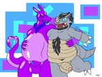 anthro duo genitals male male/male overweight overweight_male penis emito nintendo pokemon emito_(character) technodon_(linkmaster647) charizard ditto_(pokemon) generation_1_pokemon pokemon_(species) rhydon 4:3