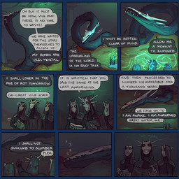 5_fingers book detailed_background dialogue falling_asleep fingers gold_(metal) green_eyes group hoard holding_book holding_object hood_up humor magic mask ritual size_difference sleeping sound_effects speech_bubble text treasure vowelless vowelless_sound_effect zzz pocketss mythology dragon mythological_creature mythological_scalie scalie 1:1 2020 alpha_channel comic digital_media_(artwork) english_text green_theme hi_res