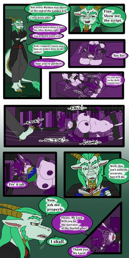 anthro bed book bookshelf bottomwear bound breasts clothing collar cuff_(restraint) dialogue diamonds_(suit) duo falling female furniture hogtied horn jacket lying male on_bed on_front pants posture_collar reading restraints suit_symbol tail text topwear tatsuchan18 mythology dragon giraffe giraffid mammal mythological_creature mythological_scalie scalie absurd_res comic english_text hi_res multiple_scenes