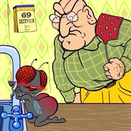 5_fingers 69_(number) >:( ambiguous_anthro ambiguous_gender angry antennae_(anatomy) anthro bald ball_gag bdsm bestiality big_butt black_body blush bodily_fluids body_hair bottomwear bound butt butt_slap calendar chest_hair clothing collar collared_shirt compound_eyes cuff_(restraint) deep_breath dress_shirt eyewear faucet featureless_feet feet feral fingers fly_swatter gag gagged glasses hairy_hands handcuffed handcuffed_to_pole handcuffs huge_butt inhale insect_wings kitchen kitchen_counter kneeling light_body light_skin male mature_human mature_male metal_cuffs moan music pants red_eyes reddened_butt restraints shirt sink slap slap_(sound_effect) small_eyes spanking spiked_collar spikes sweat tailless teeth topwear valve_(mechanical) veiny_hands wallpaper_(decoration) what wings wiping_forehead masosel caked-up_fly_(weepeeman1) arthropod fly_(animal) housefly human insect mammal 2021 2d_animation animated background_music meme motion_tweening short_playtime sound webm