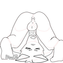 69_position anthro duo eyes_closed fellatio genitals humanoid_genitalia humanoid_penis male male/male oral oral_penetration penetration penile penis rear_view sex mcsockface 1:1 animated