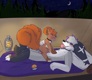 animal_genitalia animal_vulva anthro anthro_on_feral anthro_penetrating anthro_penetrating_feral bestiality blush camping canine_genitalia canine_vulva digit_ring duo feet female female_penetrated feral feral_penetrated genitals jewelry knot knotted_penis looking_pleasured male male/female male_on_feral male_penetrating male_penetrating_female orgasm penetration penis pokeball ring sex toe_ring toes tongue tongue_out vaginal vaginal_penetration vulva vixeyhuskybutt nintendo pokemon sai_zilver generation_1_pokemon pokemon_(species) vulpix hi_res