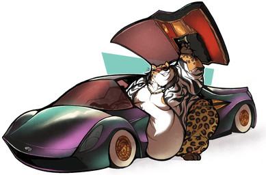 anthro belly belly_overhang big_belly big_butt bodily_fluids brown_body brown_fur butt car chain clothed clothing door double_chin eyewear fat_arms fat_legs fur gold_(metal) gold_chain huge_belly huge_butt huge_hips jacket male moobs morbidly_obese morbidly_obese_anthro morbidly_obese_male obese obese_anthro obese_male open_door overweight overweight_anthro overweight_male partially_clothed smile solo sports_car spots stuck sunglasses sweat sweatdrop thick_thighs topwear underwear vehicle wheel white_body white_fur wide_hips yellow_body yellow_fur boot_(artist) 2k_(boot) felid leopard mammal pantherine 2020 hi_res