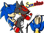 anal anthro balls bodily_fluids clothing cum cum_in_ass cum_inside duo eyes_closed footwear french_kissing genital_fluids genitals gloves handwear kissing male male/male penis shoes simple_background tongue white_background suni-okida sega sonic_the_hedgehog_(series) shadow_the_hedgehog sonic_the_hedgehog eulipotyphlan hedgehog mammal 2009