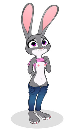 3_toes 4_fingers anthro areola barefoot big_eyes biped bite biting_lip biting_own_lip black_ear_tips black_eyebrows blue_bottomwear blue_clothing blue_eyes blue_jeans blue_pants bottomwear bottomwear_down breasts buckteeth claws closed_smile clothed clothed_anthro clothed_female clothing clothing_lift countershade_breasts countershade_face countershade_feet countershade_hands countershade_neck countershade_tail countershade_torso countershading denim denim_bottomwear denim_clothing dipstick_ears ear_markings eyebrows feet female female_anthro fingers flashing flashing_breasts front_view fur genitals grey_body grey_ears grey_fur grey_tail humanoid_genitalia humanoid_vulva innie_vulva iris jeans jeans_down long_ears mouth_closed multicolored_body multicolored_ears multicolored_eyes multicolored_fur multicolored_tail navel nipples no_bra no_underwear pants pants_down partially_clothed partially_clothed_anthro partially_clothed_female philtrum pink_areola pink_claws pink_clothing pink_eyes pink_inner_ear pink_nipples pink_nose pink_shirt pink_t-shirt pink_topwear plantigrade pose pupils purple_eyes scut_tail self_bite shirt shirt_lift short_tail simple_background slim slim_anthro slim_female small_breasts smile snout solo standing t-shirt t-shirt_lift tail teeth toe_claws toes topwear two_tone_body two_tone_fur two_tone_tail vulva white_background white_body white_breasts white_countershading white_fur white_sclera white_tail siroc disney zootopia judy_hopps european_rabbit lagomorph leporid mammal oryctolagus rabbit absurd_res full-length_portrait hi_res pinup portrait