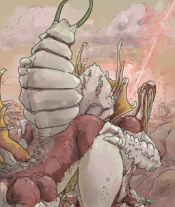 3_fingers 4_arms all_fours anal anthro arthropod_abdomen butt cerci_(anatomy) duo erection exoskeleton eyes_closed fingers folded_wings frill_(anatomy) genitals male male/male membrane_(anatomy) membranous_wings multi_arm multi_limb nude oral penis rimming sex thick_thighs wide_hips wings gromdrawing helldivers arthropod hunter_(helldivers) insect terminid digital_media_(artwork)