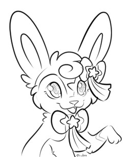 ambiguous_gender chibi eyelashes feral fur glistening glistening_eyes head_tuft open_mouth open_smile paws simple_background sitting smile smile_lines solo tuft white_background cloudspaniel conditional_dnp nintendo pokemon eeveelution generation_6_pokemon pokemon_(species) sylveon 2021 5:6 black_and_white bust_portrait clip_studio_paint_(artwork) digital_drawing_(artwork) digital_media_(artwork) hi_res monochrome portrait sketch