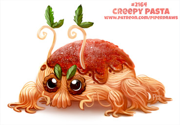 ambiguous_gender antennae_(anatomy) black_eyes feral food humor leaf parmesan pasta pun simple_background solo tomato_sauce visual_pun white_background piper_thibodeau animate_inanimate food_creature monster 2018 digital_media_(artwork) digital_painting_(artwork) full-length_portrait painting_(artwork) portrait
