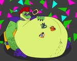 alejo_garci alligator alligatorid animatronic anthro bear belly belly_hair belly_slap belly_slapping big_belly body_hair canid canine canis crocodilian electric_guitar eyewear fan_character five_nights_at_freddy's five_nights_at_freddy's:_security_breach glamrock_freddy group guitar hair hand_on_belly huge_belly hyper hyper_belly machine male male_pred male_prey mammal montgomery_gator multiple_prey musical_instrument navel navel_outline plucked_string_instrument reptile robot satisfied satisfied_look scalie scottgames sitting sitting_on_ground slap solo steel_wool_studios string_instrument sunglasses sunglasses_on_face tongue tongue_out vore wolf