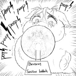1_horn abdominal_bulge abuse ambiguous_feral ambiguous_gender ambiguous_penetration amputee animal_abuse bodily_fluids crying disability duo dying eye_popping feral gore hair horn looking_at_another overweight overweight_ambiguous pain painful_penetration penetration plasma_globe struggling suffering tears text young young_ambiguous young_feral young_penetrated yellowcottoncandy030 fluffy_pony fluffy_pony_(species) mammal 1:1 2025 black_and_white digital_drawing_(artwork) digital_media_(artwork) english_text hi_res monochrome