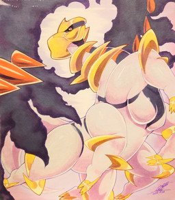 6_legs big_breasts black_sclera breasts busty_feral claws eyelashes featureless_breasts female feral grey_body huge_breasts red_eyes simple_background solo tail wings 025aki nintendo pokemon altered_forme_giratina generation_4_pokemon giratina legendary_pokemon pokemon_(species) 2022 absurd_res dated hi_res signature