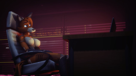 anthro blue_eyes breasts chair crossgender electronics female furniture inside joints machine monitor mtf_crossgender nipples nude office_chair orange_body side_view sitting solo gold97fox disembowell_(modeler) red-eye_(modeler) five_nights_at_freddy's scottgames alice_(gold97fox) fan_character animatronic canid canine fox mammal robot 16:9 2019 3d_(artwork) 4k absurd_res digital_media_(artwork) hi_res source_filmmaker_(artwork) widescreen