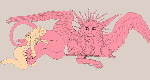 anthro breasts claws duo feathered_wings feathers feet female fluffy fluffy_tail foot_fetish foot_play footjob fur genitals hair horn intersex intersex/male long_hair male maleherm mane orgasm paws penis penis_on_paws pink_body ring_(jewelry) sex soles stage tail toes toes_on_penis wings yellow_body diorionarh deity demon human mammal species_arh unknown_species animated flat_colors hi_res nonbinary_(lore)
