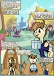 animated animated_comic anus balls building casual_exposure clothed clothed_feral clothing comic cutie_mark door equid equine featherweight_(mlp) female feral friendship_is_magic genitals gift hasbro horse house knocking male mammal my_little_pony partially_clothed pony short_playtime whateverbender