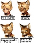 animal_humanoid cat_humanoid chart collar collar_ring collar_tag dangerously_furry_(meme) domestic_cat english_text felid felid_humanoid feline feline_humanoid felis female feral fur human humanoid informative low_res mammal mammal_humanoid meme meme_origin multiple_images po-ju profanity red_collar simple_background solo text white_background yellow_body yellow_eyes yellow_fur