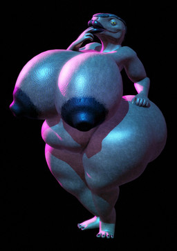 anthro areola belly big_breasts big_butt breasts butt female huge_breasts huge_butt hyper hyper_breasts hyper_butt lips looking_at_viewer nipples non-mammal_breasts non-mammal_nipples nude overweight overweight_anthro overweight_female simple_background solo thick_lips dr-0range matilda_magnusson lizard reptile scalie 3d_(artwork) digital_media_(artwork) hi_res